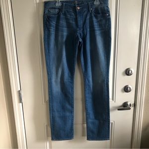 7 For All Mankind 7FAM Women Jeans Size 32 Blue Straight Leg